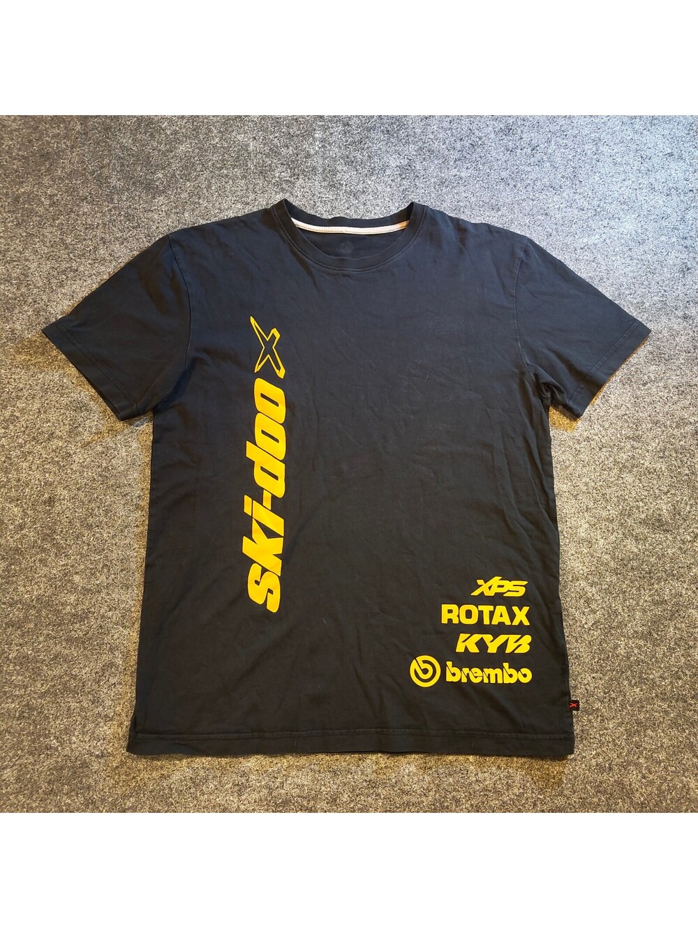 Ski-Doo X Black T-Shirt Rotax KYB Brembo Snowmobile Racing Merch Size M/L
